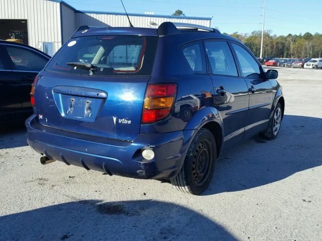 5Y2SL63855Z441551 - 2005 PONTIAC VIBE BLUE photo 4