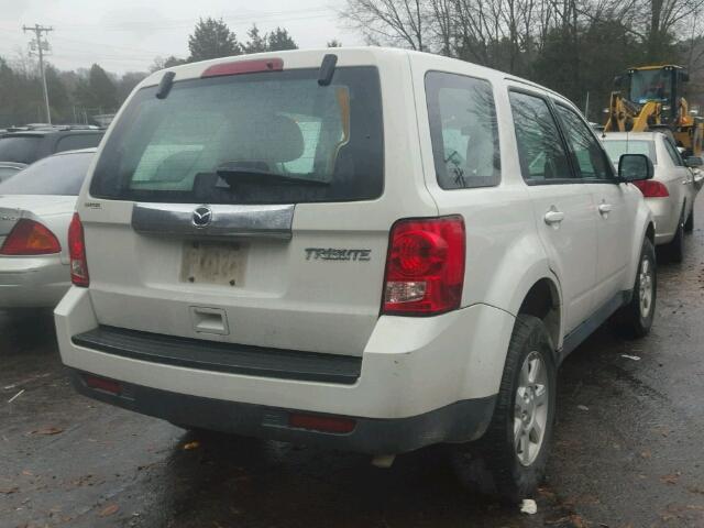 4F2CY0C74BKM01279 - 2011 MAZDA TRIBUTE I WHITE photo 4