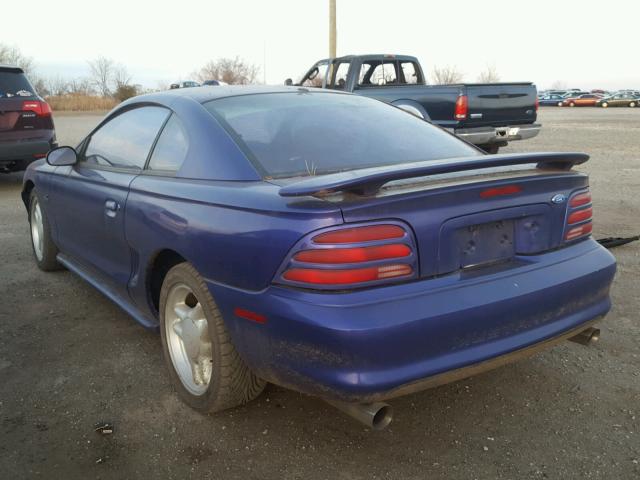 1FALP42T3SF121084 - 1995 FORD MUSTANG GT PURPLE photo 3