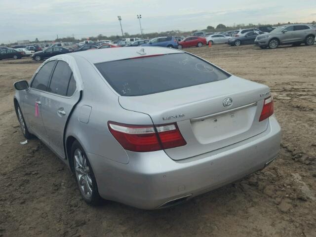 JTHBL46F285058742 - 2008 LEXUS LS 460 SILVER photo 3