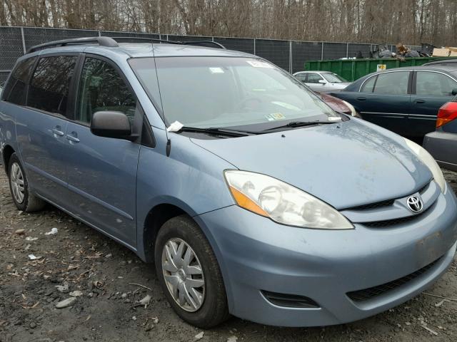 5TDZK23C58S186162 - 2008 TOYOTA SIENNA CE BLUE photo 1