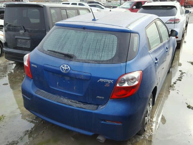 2T1LE40E99C008165 - 2009 TOYOTA COROLLA MA BLUE photo 4