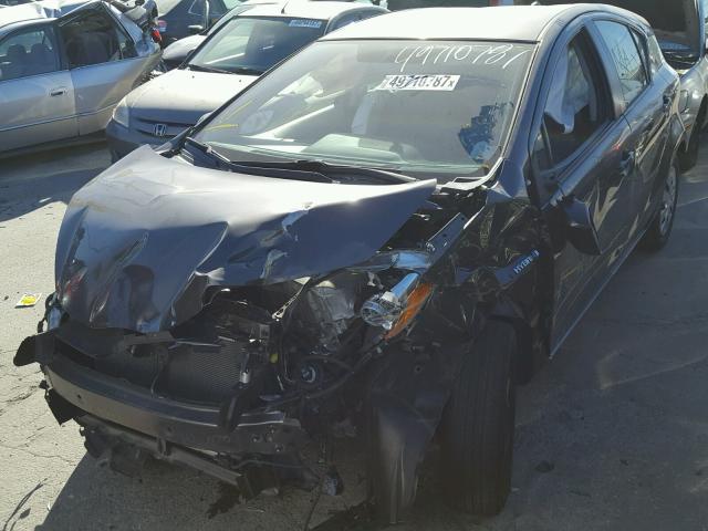 JTDKDTB36E1069332 - 2014 TOYOTA PRIUS C GRAY photo 2