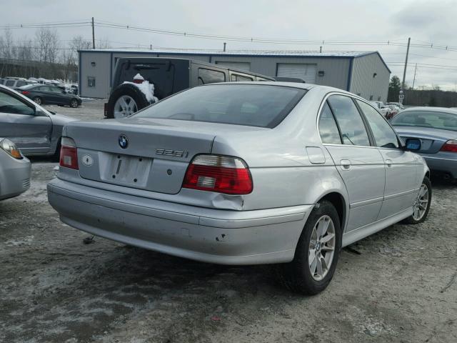 WBADT43483G031164 - 2003 BMW 525 I AUTO SILVER photo 4