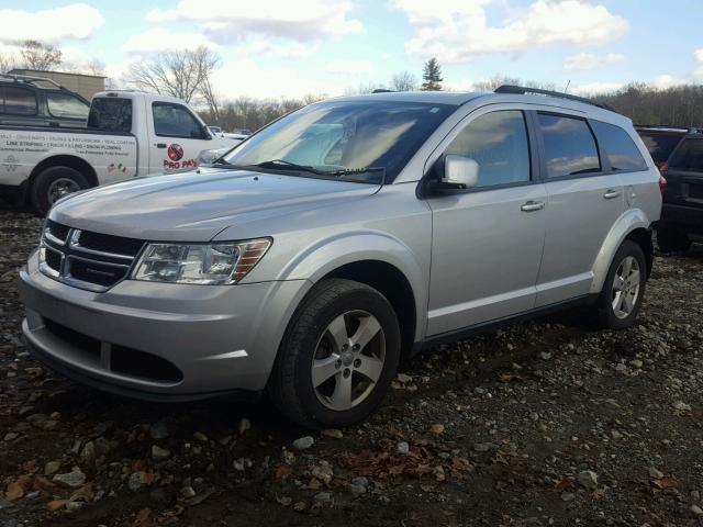 3D4PH1FG5BT517255 - 2011 DODGE JOURNEY MA SILVER photo 2