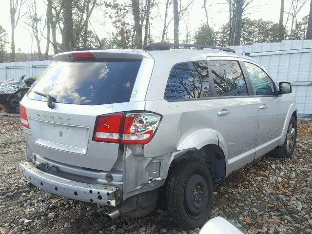 3D4PH1FG5BT517255 - 2011 DODGE JOURNEY MA SILVER photo 4