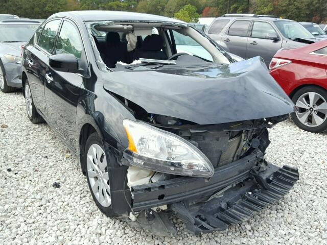 3N1AB7AP6EY258722 - 2014 NISSAN SENTRA S BLACK photo 1