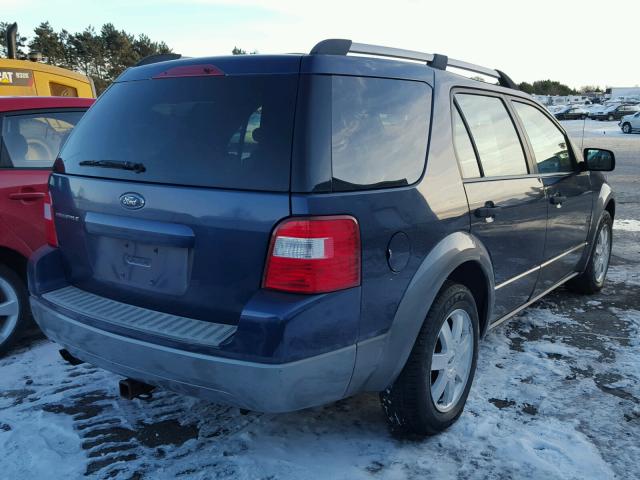 1FMZK01146GA58133 - 2006 FORD FREESTYLE BLUE photo 4