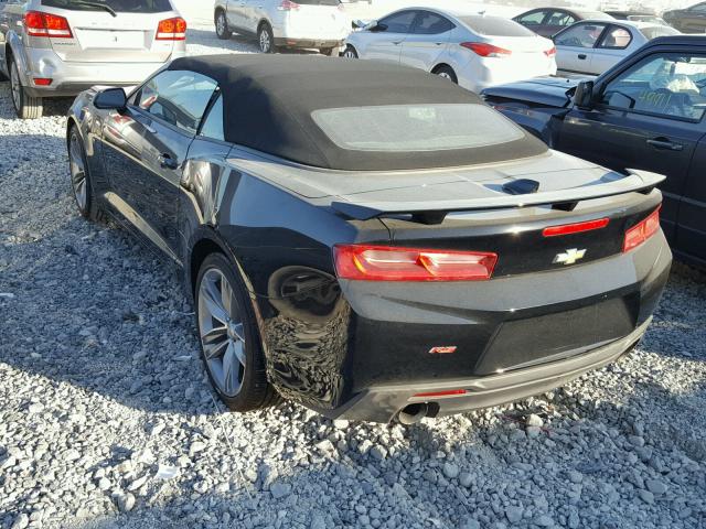 1G1FB3DS3J0102162 - 2018 CHEVROLET CAMARO LT BLACK photo 3