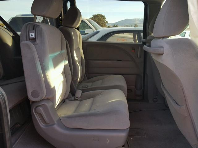 5FNRL3H22AB039973 - 2010 HONDA ODYSSEY LX GRAY photo 6