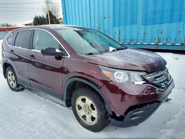 2HKRM4H37EH122804 - 2014 HONDA CR-V LX BURGUNDY photo 1