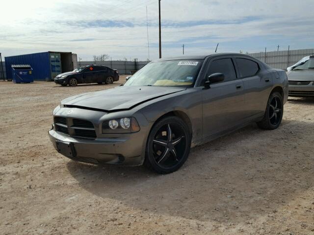 2B3KA43G78H198462 - 2008 DODGE CHARGER GRAY photo 2