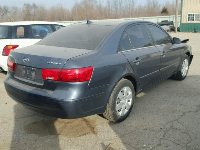 5NPET46C79H432316 - 2009 HYUNDAI SONATA GLS GRAY photo 4