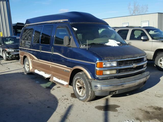 1GBFG15RXY1246132 - 2000 CHEVROLET EXPRESS G1 BLUE photo 1