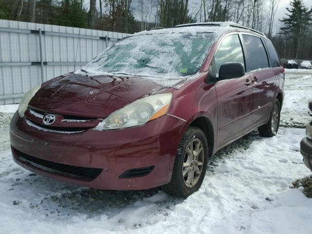 5TDBA23C56S066024 - 2006 TOYOTA SIENNA LE BURGUNDY photo 2