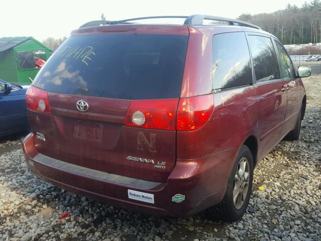 5TDBA23C56S066024 - 2006 TOYOTA SIENNA LE BURGUNDY photo 4