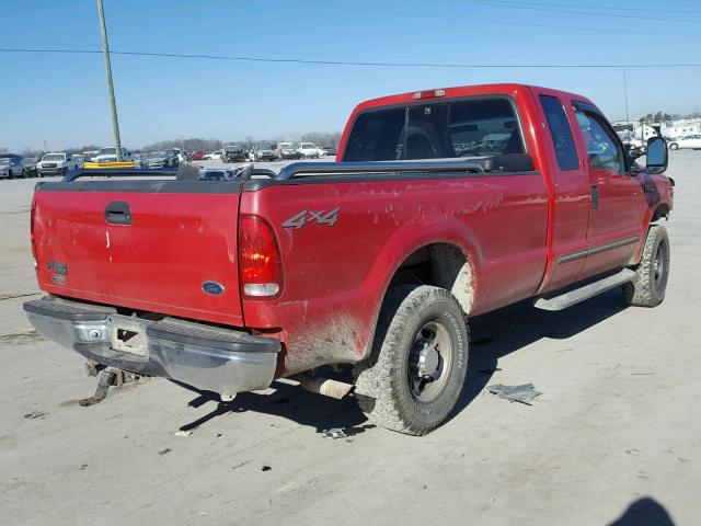 1FTNX21L9YEA88454 - 2000 FORD F250 SUPER RED photo 4