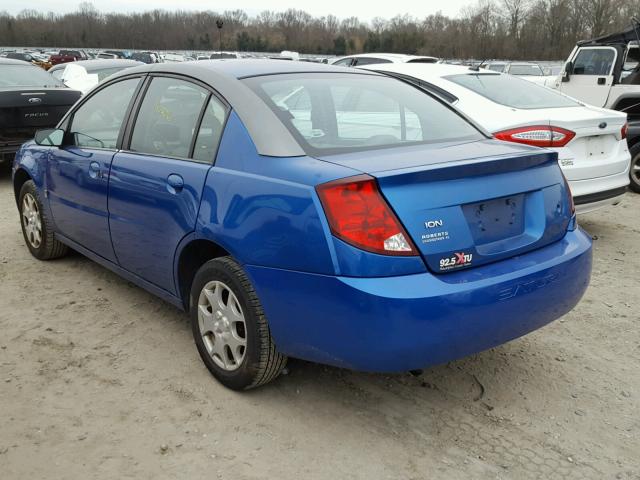 1G8AZ52F73Z137326 - 2003 SATURN ION LEVEL BLUE photo 3
