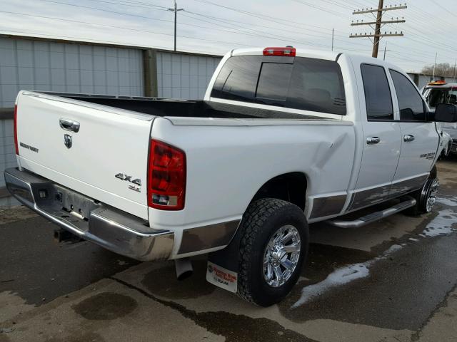 1D7KS28C46J136248 - 2006 DODGE RAM 2500 S WHITE photo 4