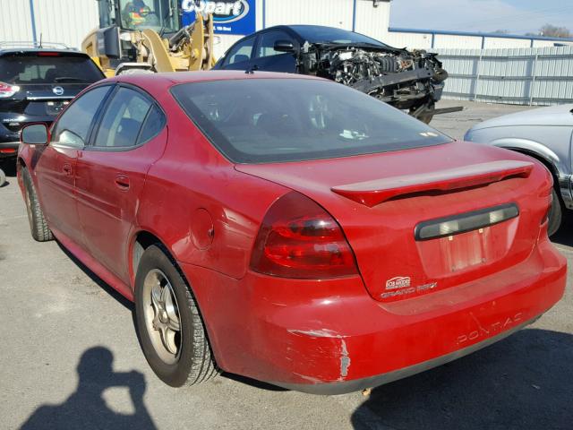 2G2WP552881110229 - 2008 PONTIAC GRAND PRIX RED photo 3