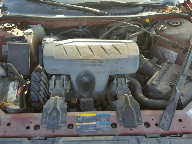 2G2WP552881110229 - 2008 PONTIAC GRAND PRIX RED photo 7