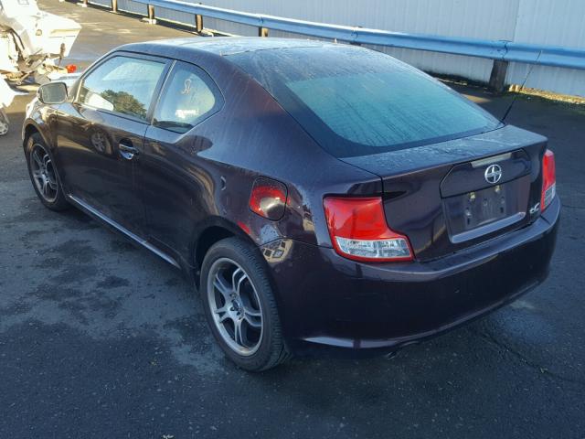 JTKJF5C75B3010316 - 2011 TOYOTA SCION TC 勃艮第红 照片 3
