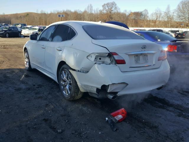 JN1BY1AP1BM322776 - 2011 INFINITI M37 WHITE photo 3