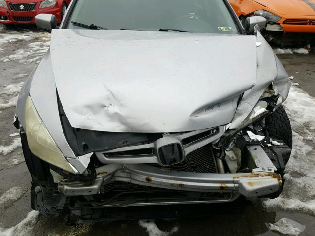 1HGCM66524A041593 - 2004 HONDA ACCORD EX SILVER photo 7