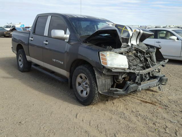 1N6AA07B37N235043 - 2007 NISSAN TITAN XE GRAY photo 1