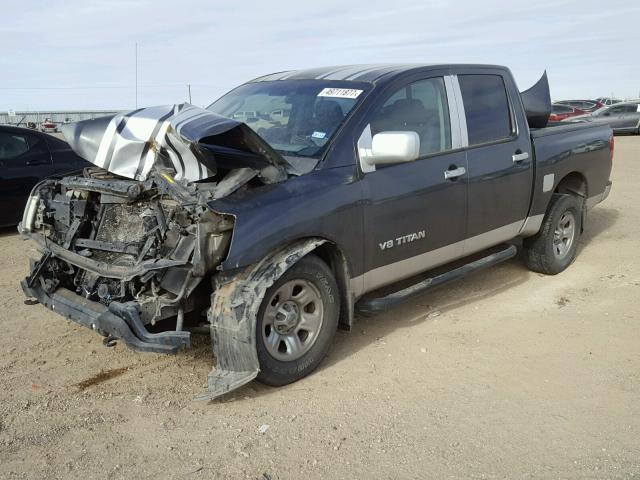 1N6AA07B37N235043 - 2007 NISSAN TITAN XE GRAY photo 2