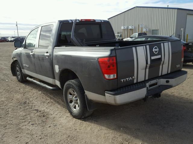 1N6AA07B37N235043 - 2007 NISSAN TITAN XE GRAY photo 3