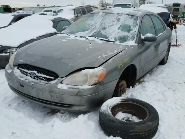 1FAFP52U81G100817 - 2001 FORD TAURUS LX GRAY photo 2