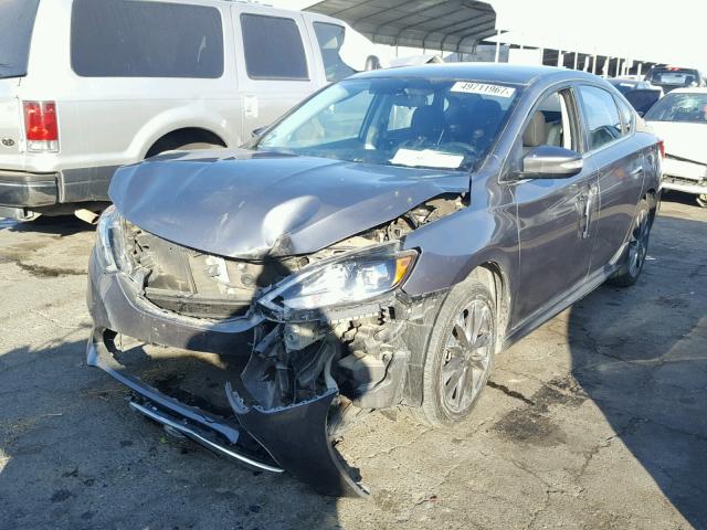 3N1AB7AP5GY318718 - 2016 NISSAN SENTRA S CHARCOAL photo 2