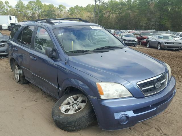 KNDJD733145186423 - 2004 KIA SORENTO EX BLUE photo 1