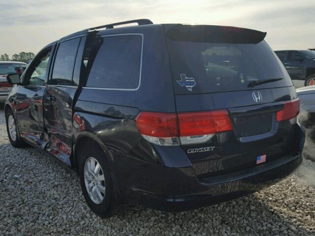 5FNRL38668B017763 - 2008 HONDA ODYSSEY EX BLUE photo 3