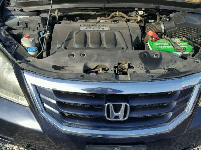 5FNRL38668B017763 - 2008 HONDA ODYSSEY EX BLUE photo 7