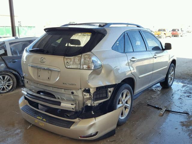 2T2GK31U18C050995 - 2008 LEXUS RX 350 TAN photo 4