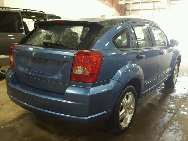 1B3HB48B17D219094 - 2007 DODGE CALIBER SX BLUE photo 4