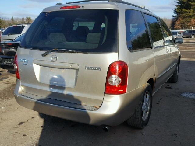 JM3LW28AX30363891 - 2003 MAZDA MPV WAGON TAN photo 4