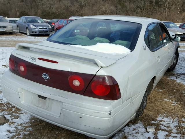 2G1WH52K149177188 - 2004 CHEVROLET IMPALA LS WHITE photo 4