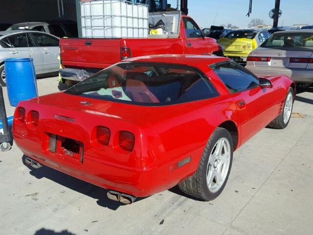 1G1YY23P3N5118658 - 1992 CHEVROLET CORVETTE RED photo 4