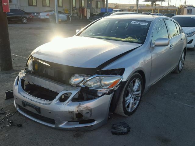 JTHBC96S675003283 - 2007 LEXUS GS 450H SILVER photo 2