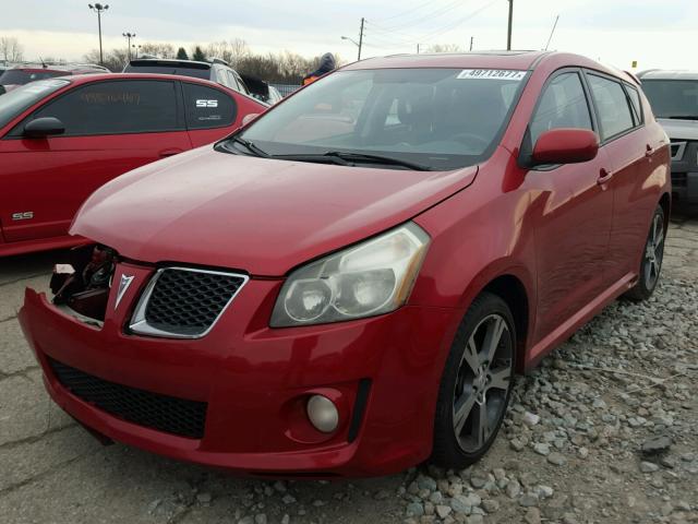 5Y2SR67009Z432409 - 2009 PONTIAC VIBE GT RED photo 2