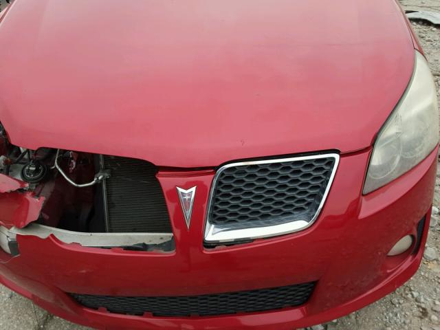 5Y2SR67009Z432409 - 2009 PONTIAC VIBE GT RED photo 7