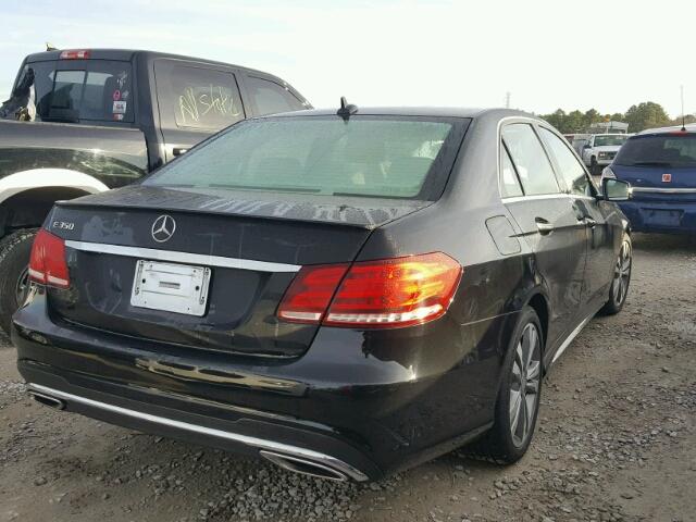 WDDHF5KBXEB031142 - 2014 MERCEDES-BENZ E 350 BLACK photo 4