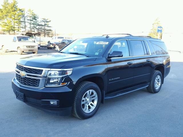 1GNSKJKC5FR286052 - 2015 CHEVROLET SUBURBAN K BLACK photo 2