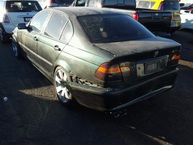 WBAAZ33453PH35126 - 2003 BMW 325 I GREEN photo 3