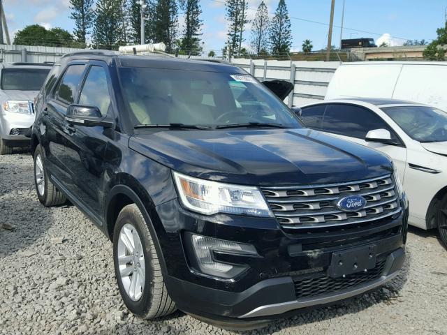 1FM5K7D8XHGB43612 - 2017 FORD EXPLORER X BLACK photo 1