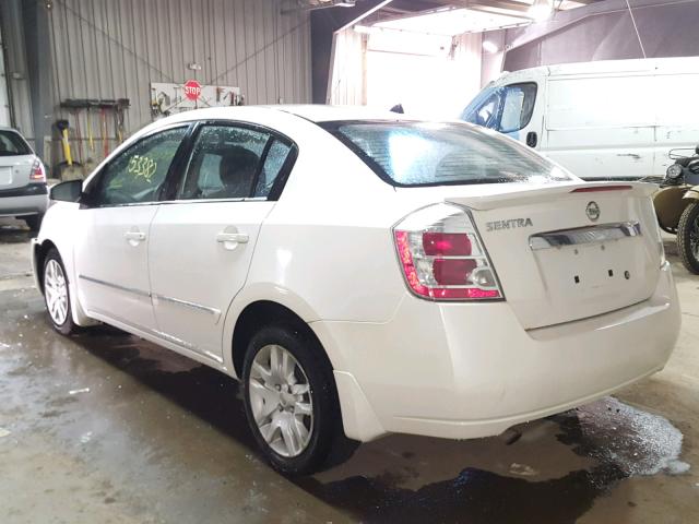 3N1AB6AP4BL716244 - 2011 NISSAN SENTRA 2.0 WHITE photo 3