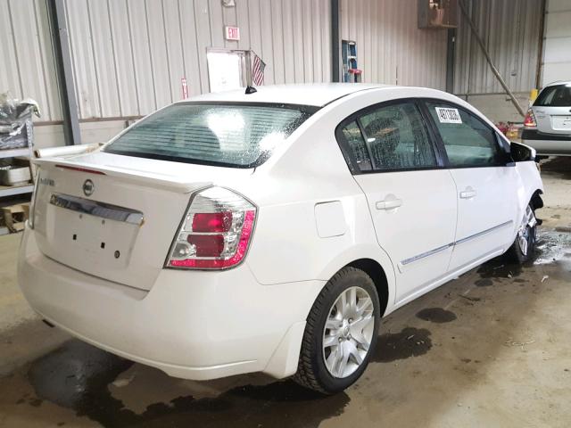 3N1AB6AP4BL716244 - 2011 NISSAN SENTRA 2.0 WHITE photo 4